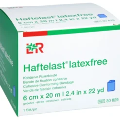 HAFTELAST Fixierb.kohäs.latexfrei 6 cmx20 m blau 1 St
