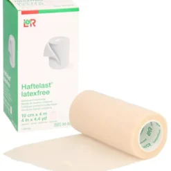 HAFTELAST Fixierb.kohäs.latexfrei 10 cmx4 m creme 1 St