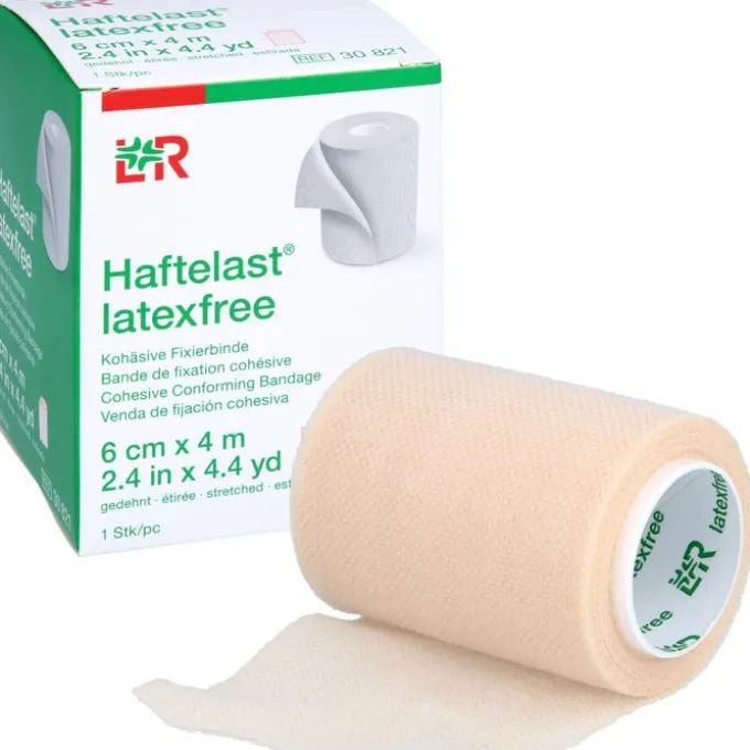 HAFTELAST Fixierb.kohäs.latexfrei 6 cmx4 m creme 1 St