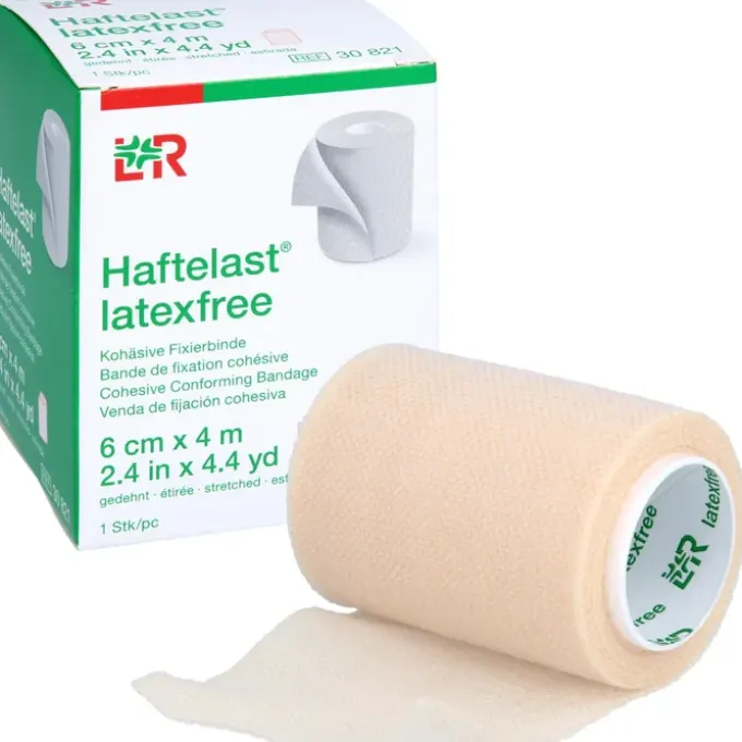 HAFTELAST Fixierb.kohäs.latexfrei 6 cmx4 m creme 1 St