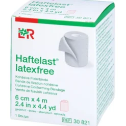 HAFTELAST Fixierb.kohäs.latexfrei 6 cmx4 m creme 1 St