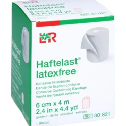 HAFTELAST Fixierb.kohäs.latexfrei 6 cmx4 m creme 1 St