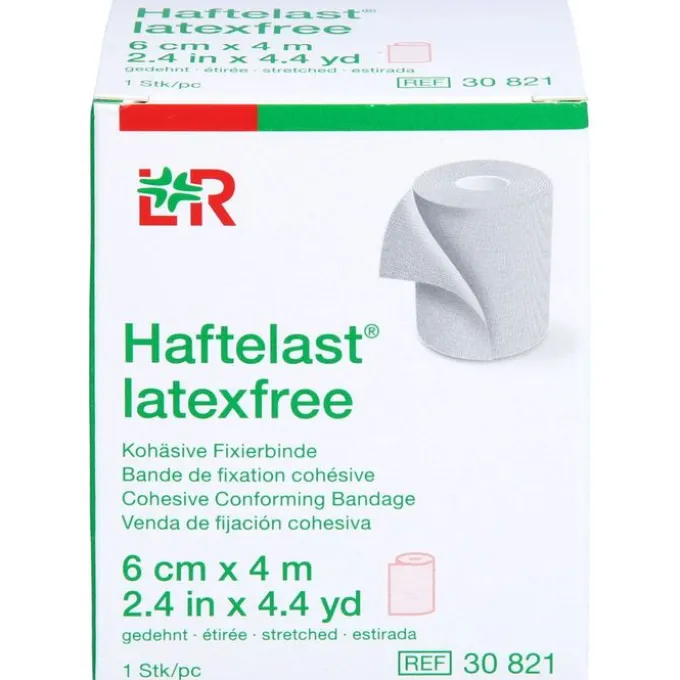 HAFTELAST Fixierb.kohäs.latexfrei 6 cmx4 m creme 1 St