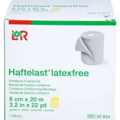 HAFTELAST Fixierb.kohäs.latexfrei 8 cmx20 m gelb 1 St