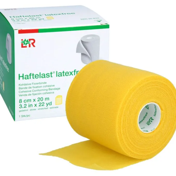HAFTELAST Fixierb.kohäs.latexfrei 8 cmx20 m gelb 1 St