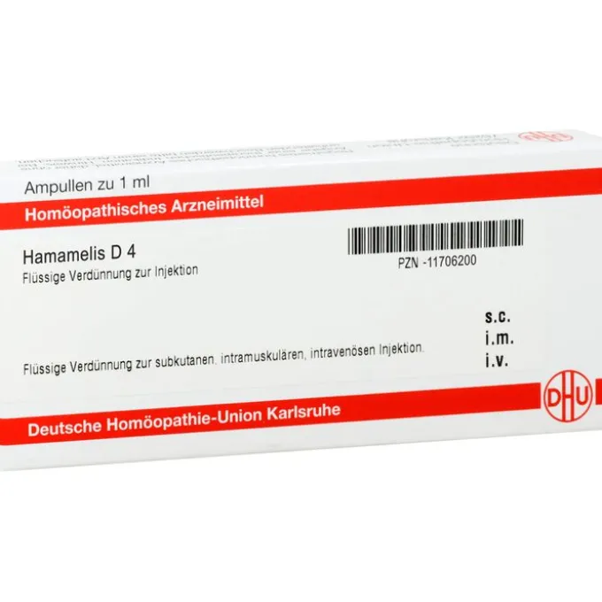 HAMAMELIS D 4 Ampullen 8X1 ml