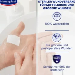 HANSAPLAST Aqua Protect Wundverb.steril 6x7 cm 5 St