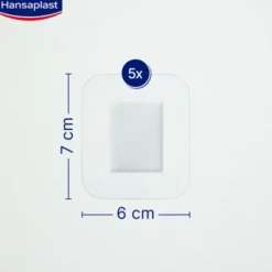 HANSAPLAST Aqua Protect Wundverb.steril 6x7 cm 5 St