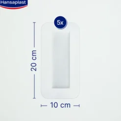 HANSAPLAST Aqua Protect Wundverb.steril 10x20 cm 5 St