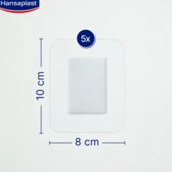 HANSAPLAST Aqua Protect Wundverb.steril 8x10 cm 5 St