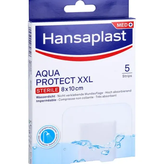 HANSAPLAST Aqua Protect Wundverb.steril 8x10 cm 5 St