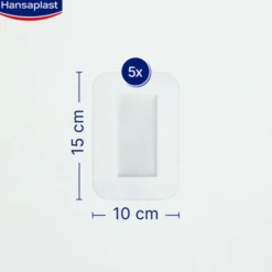 HANSAPLAST Aqua Protect Wundverb.steril 10x15 cm 5 St
