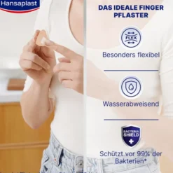 HANSAPLAST Elastic Fingerkuppen Pflasterstrips 10 St