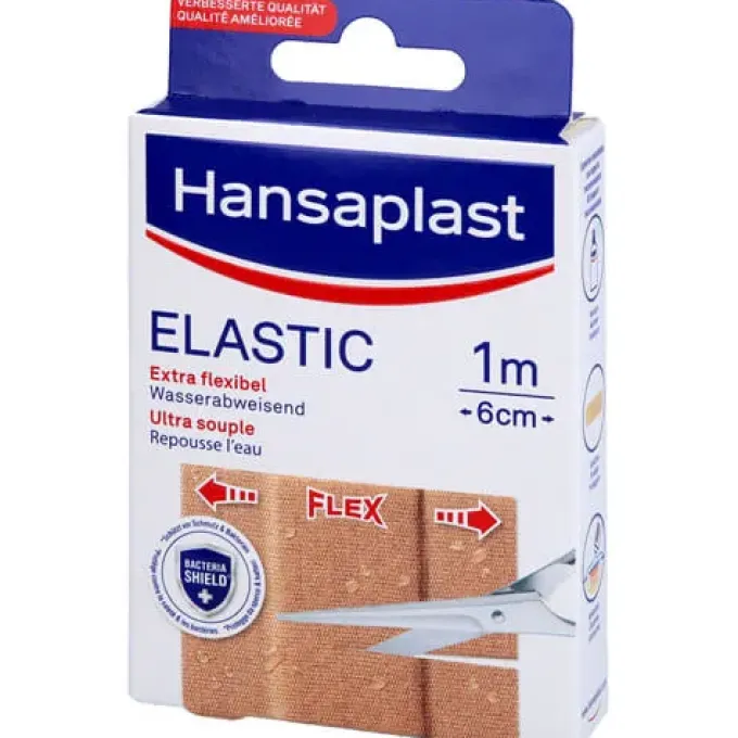 HANSAPLAST Elastic Pflaster 6 cmx1 m 1 St