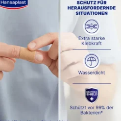 HANSAPLAST extra robust wasserdicht Pflasterstrips 16 St