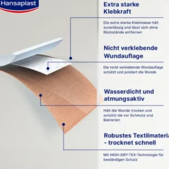 HANSAPLAST extra robust wasserdicht Pflasterstrips 16 St