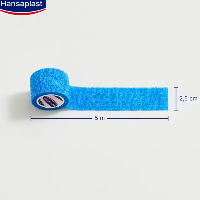 HANSAPLAST Fingerverb.selbsthaft.2,5 cmx5 m blau 1 St