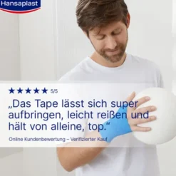 HANSAPLAST Fixierbinde selbsthaft.6 cmx4 m blau 1 St