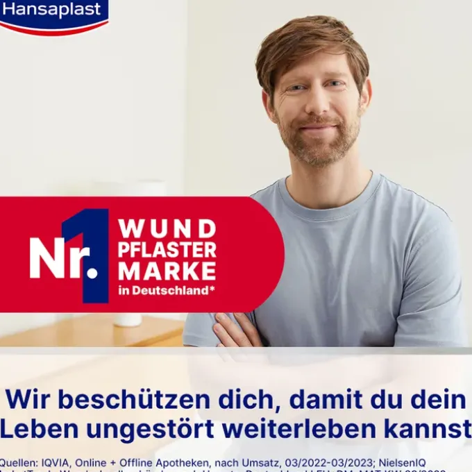 HANSAPLAST Fixierbinde selbsthaft.6 cmx4 m blau 1 St