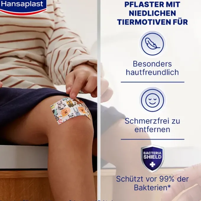HANSAPLAST Kids Pflasterstrips sensitive 6x7 cm 10 St