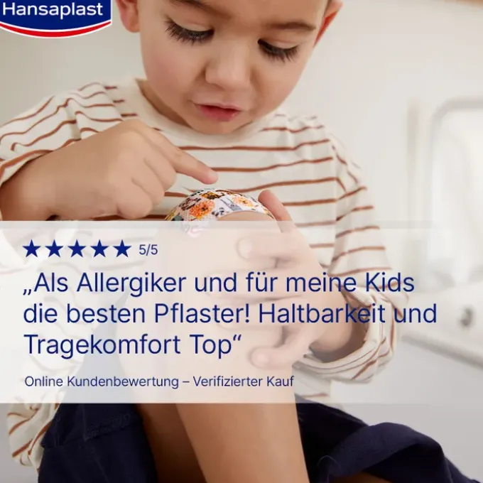 HANSAPLAST Kids Pflasterstrips sensitive 6x7 cm 10 St