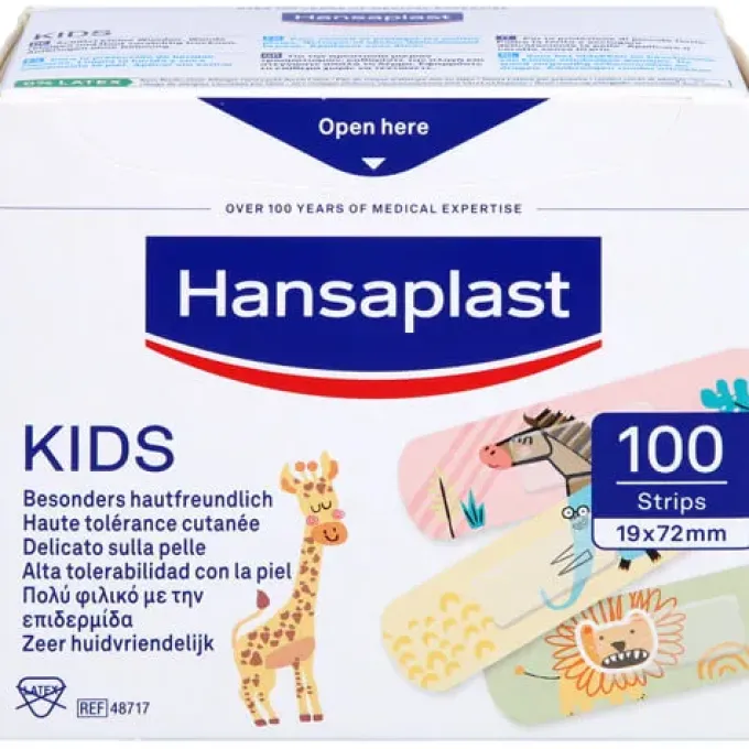 HANSAPLAST Kids Pflasterstrips Universal 1,9x7,2cm 100 St