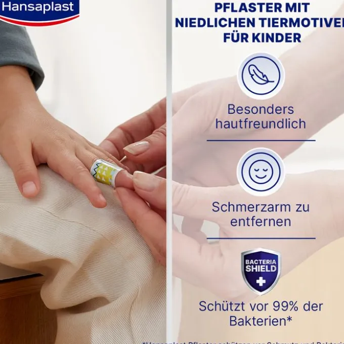HANSAPLAST Kids Pflasterstrips Universal 1,9x7,2cm 100 St