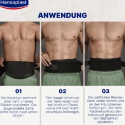 HANSAPLAST Rücken-Bandage verstellbar 82-118 cm 1 St