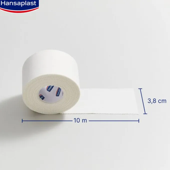 HANSAPLAST robustes Sporttape 3,8 cmx10 m weiß 1 St