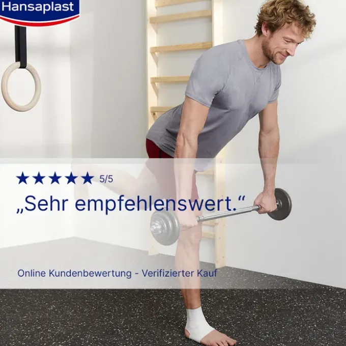 HANSAPLAST robustes Sporttape 3,8 cmx10 m weiß 1 St