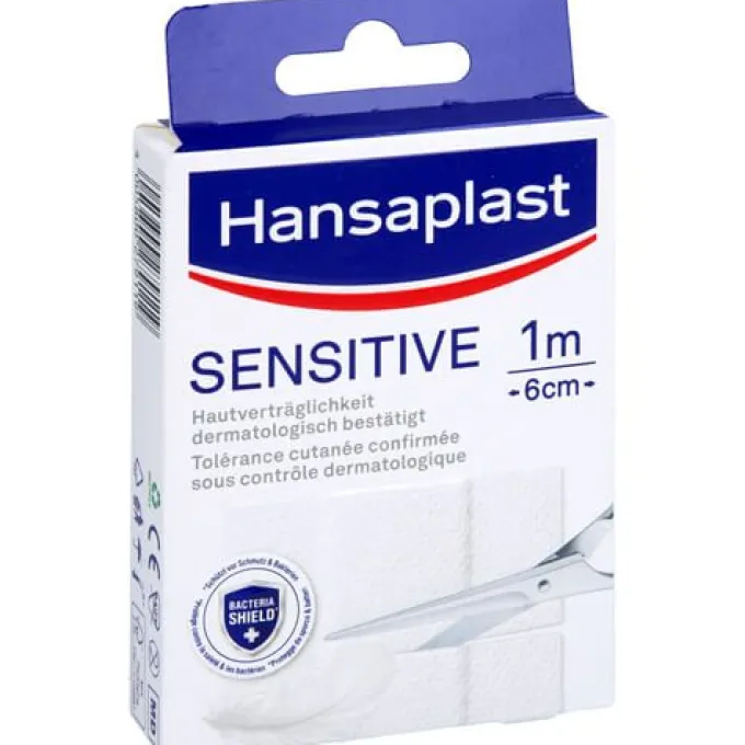 HANSAPLAST Sensitive Pflast.hypoallergen 6 cmx1 m 1 St