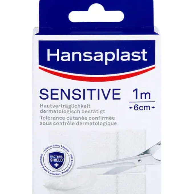 HANSAPLAST Sensitive Pflast.hypoallergen 6 cmx1 m 1 St