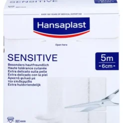 HANSAPLAST Sensitive Pflaster 6 cmx5 m Rolle 1 St