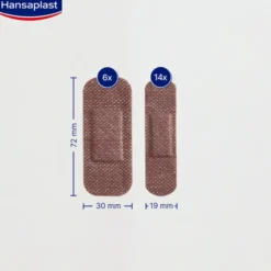HANSAPLAST Sensitive Pflasterstrips hautton dark 20 St