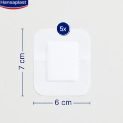 HANSAPLAST Sensitive Wundverband steril 6x7 cm 5 St