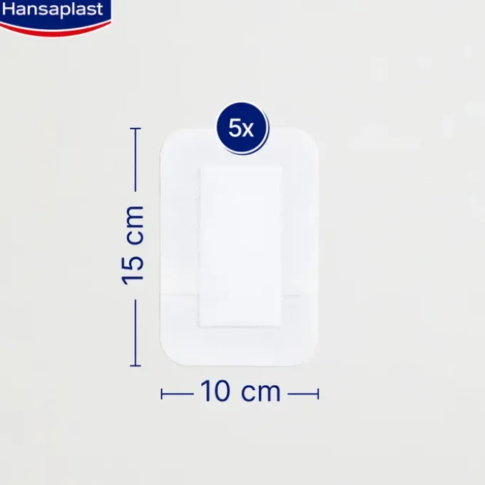 HANSAPLAST Sensitive Wundverband steril 10x15 cm 5 St