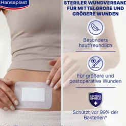 HANSAPLAST Sensitive Wundverband steril 8x10 cm 5 St