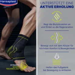 HANSAPLAST Sport Fußgelenk-Bandage Gr.L 1 St