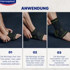 HANSAPLAST Sport Fußgelenk-Bandage Gr.L 1 St