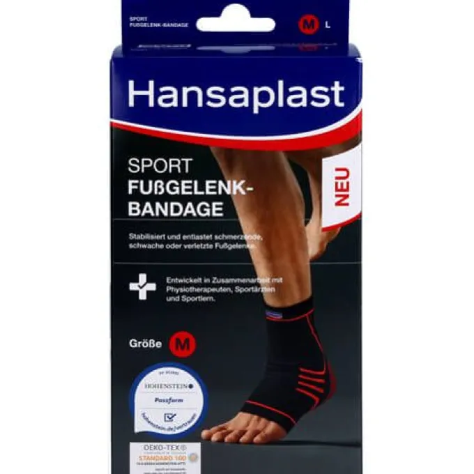 HANSAPLAST Sport Fußgelenk-Bandage Gr.M 1 St