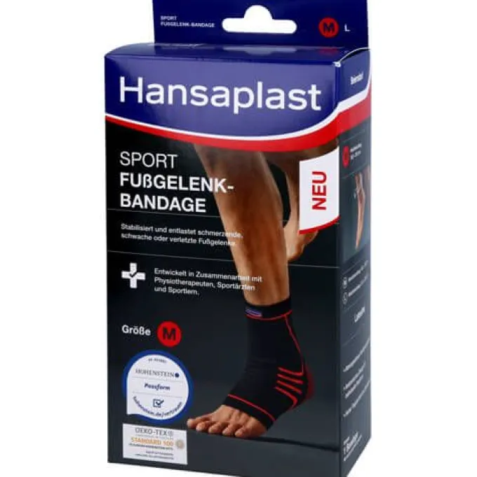 HANSAPLAST Sport Fußgelenk-Bandage Gr.M 1 St