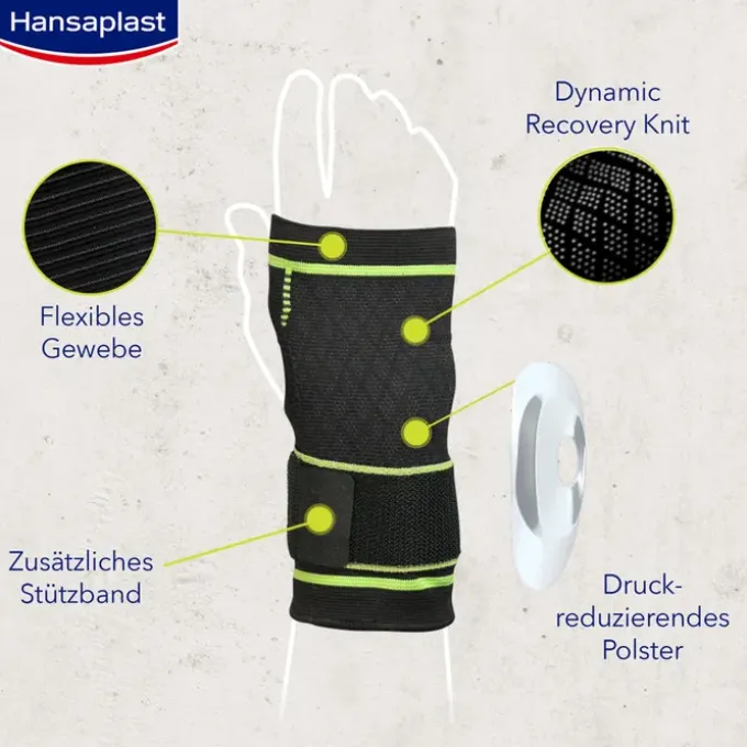 HANSAPLAST Sport Handgelenk-Bandage Gr.L 1 St