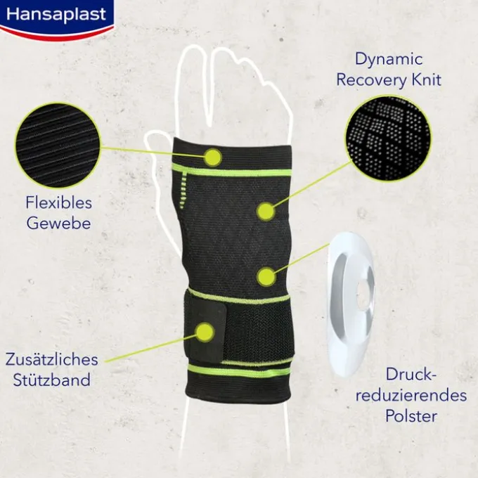 HANSAPLAST Sport Handgelenk-Bandage Gr.M 1 St