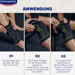 HANSAPLAST Sport Knie-Bandage Gr.M 1 St