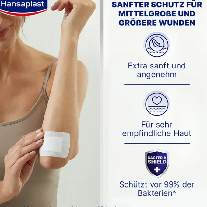 HANSAPLAST Ultra Sensitive Wundverband 5x7,2 cm XL 5 St