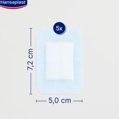 HANSAPLAST Ultra Sensitive Wundverband 5x7,2 cm XL 5 St