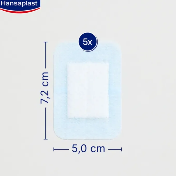 HANSAPLAST Ultra Sensitive Wundverband 5x7,2 cm XL 5 St