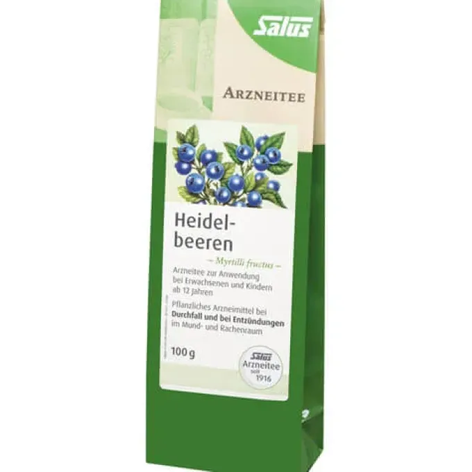 HEIDELBEEREN ARZNEITEE Myrtilli fructus Bio Salus 100 g