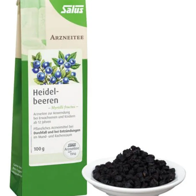 HEIDELBEEREN ARZNEITEE Myrtilli fructus Bio Salus 100 g