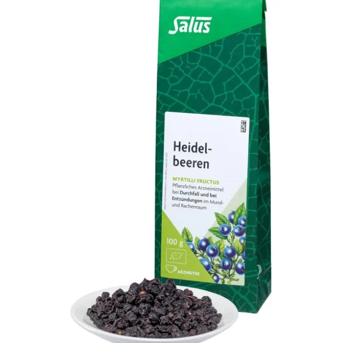 HEIDELBEEREN ARZNEITEE Myrtilli fructus Bio Salus 100 g